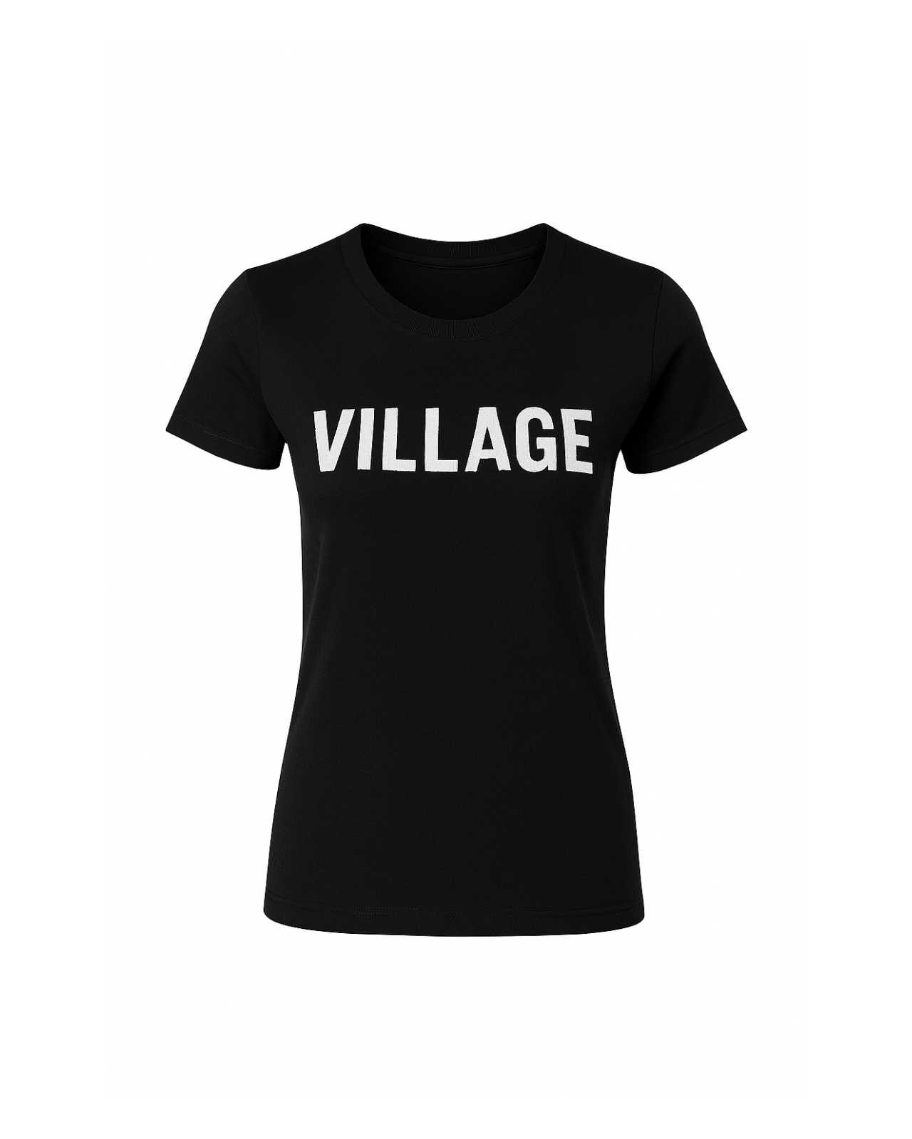 'Village is Soul' Women's Black Tee